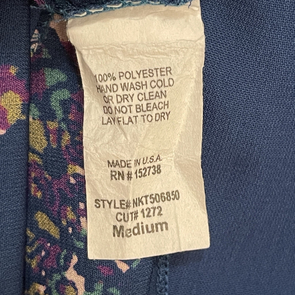 Newbury Kustom Women's Teal Blue Adjustable Strap Racerback Cami Tank Top Sz M - Picture 3 of 5